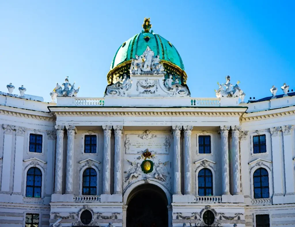 ארמון ההופבורג בו שוכן מוזיאון האוצר המלכותי
